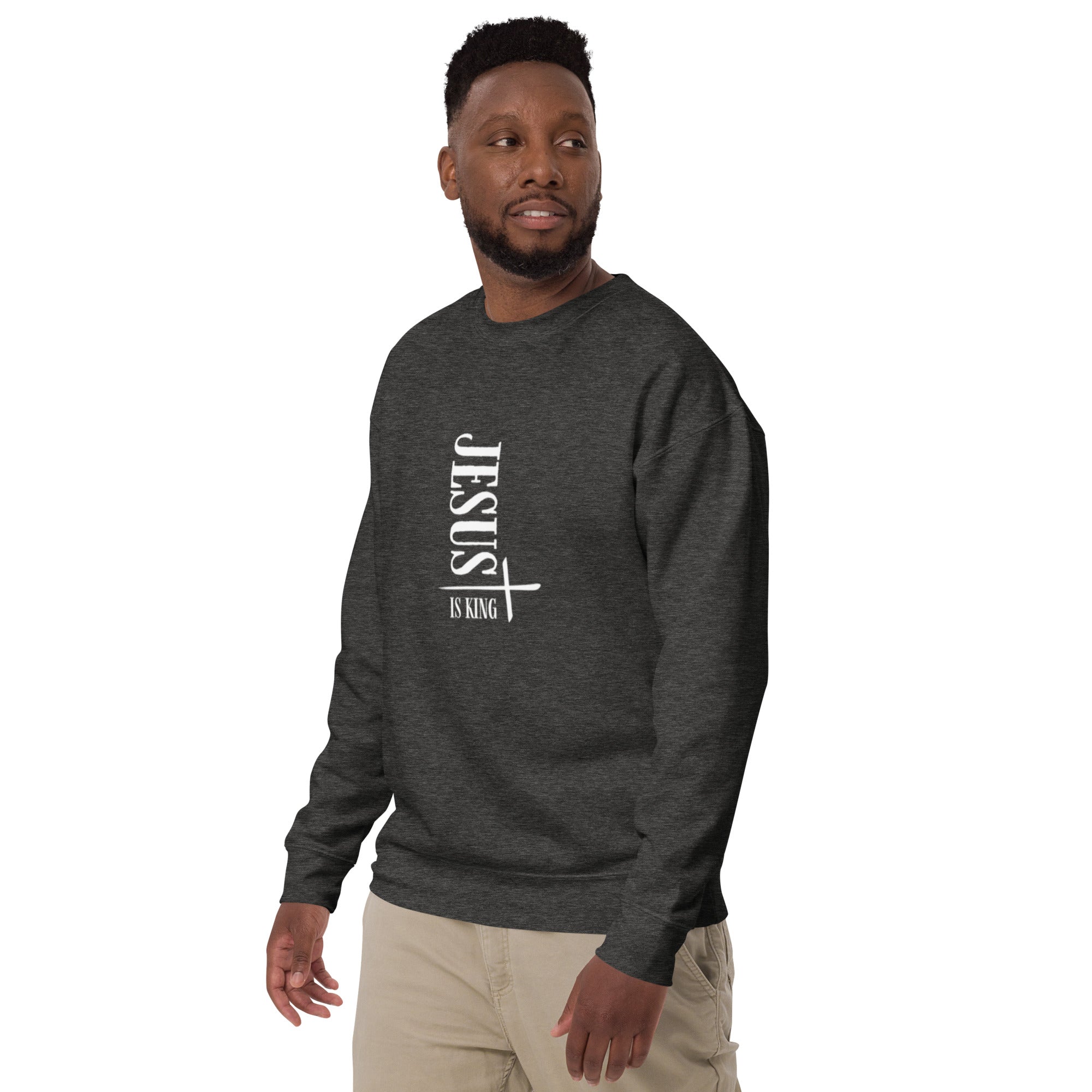 "Jesus" Men's Premium Sweatshirt Plain street Overall